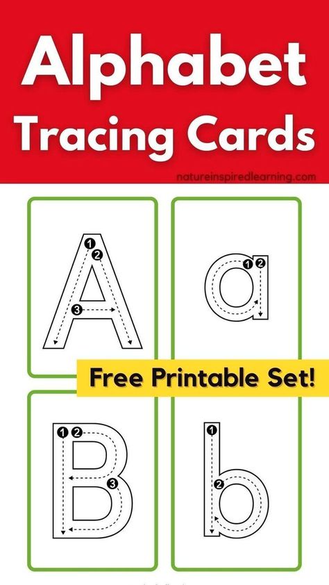 Letter Formation Printables, Letter Formation Cards, Free Preschool Printables Alphabet, Tracing For Kids, Alphabet Tracing Printables, Tracing Alphabet Letters, Tracing Letters Preschool, Letter Flashcards, Practice Tracing