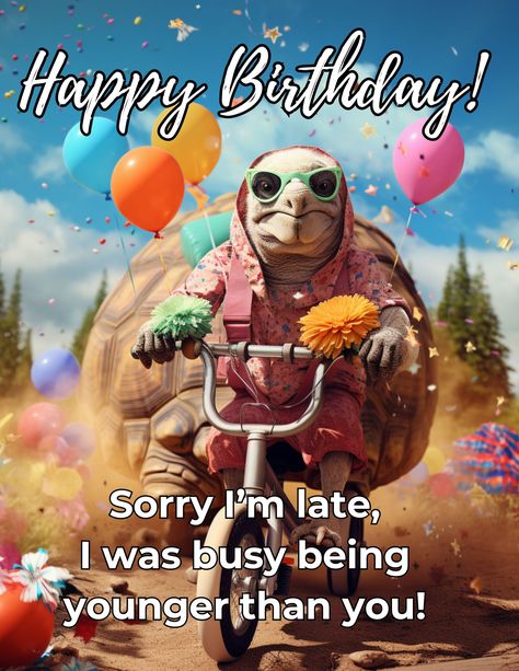 A delightful assortment of funny belated birthday wishes that blend humor with heartfelt sentiments, perfect for making up for a missed birthday with a smile. (Free Printable) Happy Belated Birthday Funny Hilarious, Funny Belated Birthday Wishes Hilarious, Happy Late Birthday Funny, Happy Birthday Wishes For Him Funny Guys, Happy Birthday Guy Humor, Late Birthday Wishes Funny, Happy Birthday Wishes For A Friend Guys, Happy Birthday Funny For Him, Funny Bday Wishes