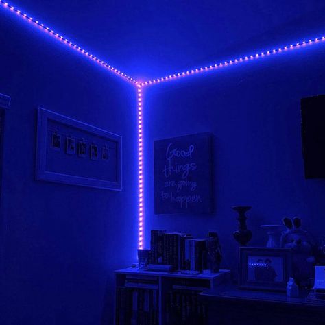 Nexlux LED Strip Lights Illuminates All The Dark Corners of Your Home Led Lighting Bedroom, Seni Dan Kraf, Rgb Led Strip Lights, Led Band, Led Stripes, Rgb Led Lights, Dark Corners, Room Makeover Bedroom, Led Light Strips