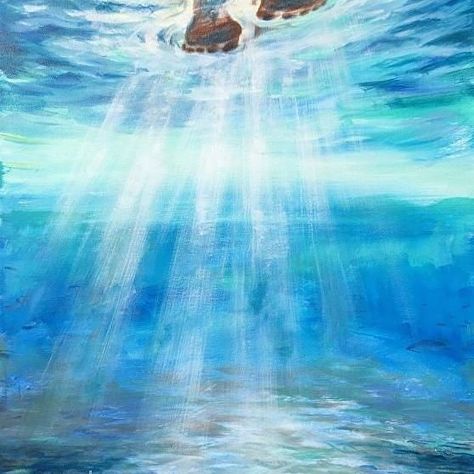 Walking On Water Art, Prophetic Painting, Walking On Water, Worship Art, Pictures Of Christ, Lds Art, Christian Artwork, Prophetic Art, Jesus Painting