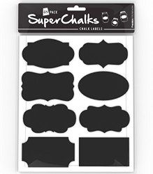 Cheap Chalkboard Labels! (65% off!) | Do It On A Dime Chalk Labels, Chalkboard Stickers, Tin Bucket, Chalkboard Decor, Liquid Chalk Markers, Chalkboard Labels, Liquid Chalk, Scrapbooking Stickers, Diy Window