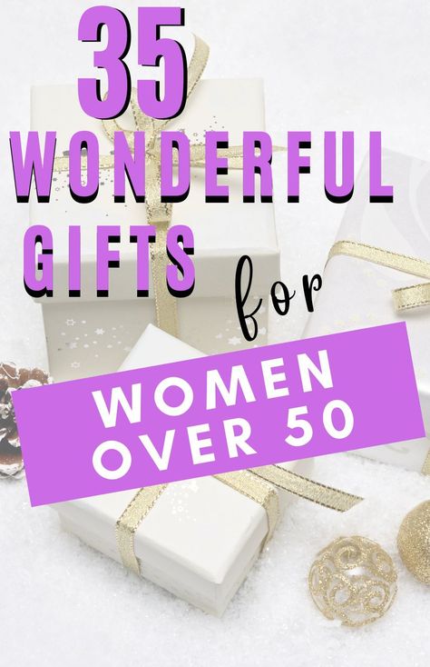 Here are 35 of the best gifts for women over 50 and for the hard to buy for woman or the woman who has everything and doesn't want anything. These amazing gifts are surely to please the special woman in your life. gifts under $50|gifts under $100|affordable gift ideas|perfect gifts for women over 50|wonderful gifts for women over 50|fantastic gifts for women over 50 55 Birthday Gifts For Women, Inexpensive 50th Birthday Gifts, Gifts For Ladies Over 60, Birthday Gifts For Her Woman, Birthday Gifts For Women Over 50 Friends, Gift Baskets For Older Women, Gifts For Hard To Buy For Women, Gift Basket Ideas For Women Birthday 50, 50th Birthday Gifts For Women Turning 50