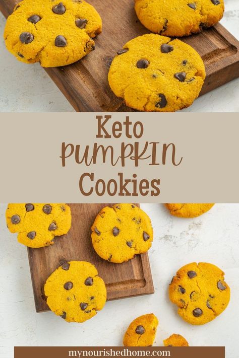 These KETO Pumpkin cookies are perfect for satisfying your pumpkin cravings this fall. This low-carb treat will quickly become your favorite autumn dessert! Keto Pumpkin Cookies, Autumn Dessert, Cookies Pumpkin, Cookie Bars Easy, Pumpkin Cravings, Roast Pumpkin Soup, Christmas Shortbread, Breakfast Cookies Healthy, Oatmeal Cookies Chewy