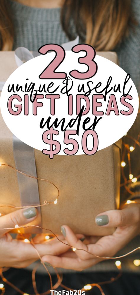 Looking for amazing gift ideas under $50? We got you covered! Your friends and family will LOVE these presents #giftideas #giftguide #giftsunder50 Best Yankee Swap Gifts, Useful Gift Ideas, Best Gifts Under 50, Yankee Swap Gift, Unisex Christmas Gifts, Gifts For Female Friends, Swap Gifts, Christmas Gift Exchange, Dollar Gift