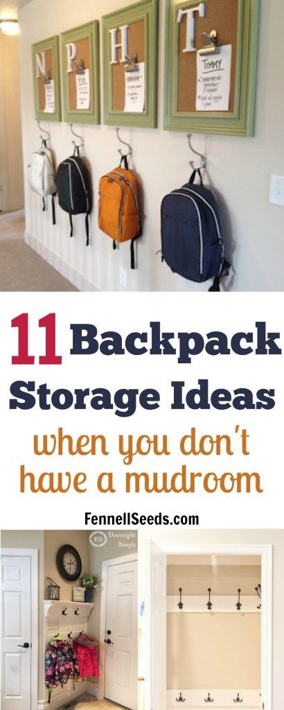 Backpack storage | Backpack storage ideas | Coat storage | Coat rack | coat hook | backpack hook | place for backpacks | mudroom organization | mudroom ideas Backpack Storage Ideas, Mudroom Organization, Coat Storage, Backpack Organization, Laundry Room Storage, Laundry Room Organization, Room Storage, Backpack Storage, Kids Storage