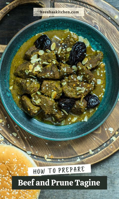 The beef and Prune tagine is a delicious Moroccan recipe. This recipe combines beef, prunes, and vegetables mixed with different spices. If you need some new dinner ideas, try out this delicious recipe. Healthy Latin Recipes, Beef Tagine, African Recipe, Moroccan Beef, Tagine Recipes, Moroccan Dishes, Healthy Dinner Options, African Recipes, Moroccan Food