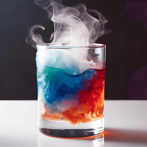 Fire Alcohol Drinks, Strong Cocktail Recipes, Fun Vodka Cocktails, Fire Themed Drinks, Non Sweet Cocktails, Slush Alcohol Drinks, Northern Lights Cocktail, Dnd Cocktail Recipes, Layered Cocktails Recipes