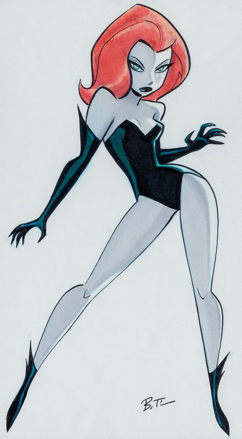 Poison Ivy Dc Comics, Arte Pin Up, Gotham Girls, Bruce Timm, Batman The Animated Series, Frank Frazetta, Desen Anime, Arte Dc Comics, Batman Art