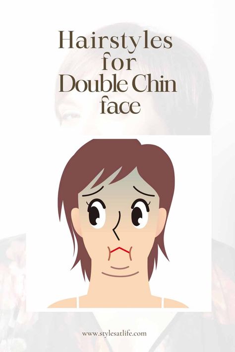 Hairstyles for Double Chin Hairstyles For Double Chin, Round Face Haircuts Medium, Short Hair For Chubby Faces, Double Chin Hairstyles, Fat Face Haircuts, Hairstyles For Fat Faces, Chubby Face Haircuts, Hairstyle For Chubby Face, Short Hair Cuts For Round Faces