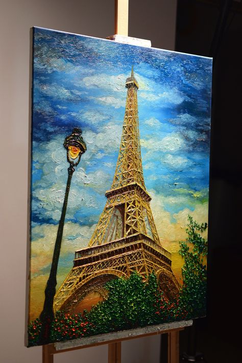 Excited to share this item from my #etsy shop: Eiffel Tower, Paris Painting, Original handmade Oil Painting, Paris, the City of Love, Original Painting on Canvas by Denisa Laura Ifill Tower Painting, Eiffel Tower Painting Acrylic Easy, Paris Tower Painting, Eiffel Tower Oil Painting, Eiffel Tower Canvas Painting, Painting On Medium Canvas, Eiffel Tower Painting Acrylic, City Painting Ideas, Paris Painting Acrylic