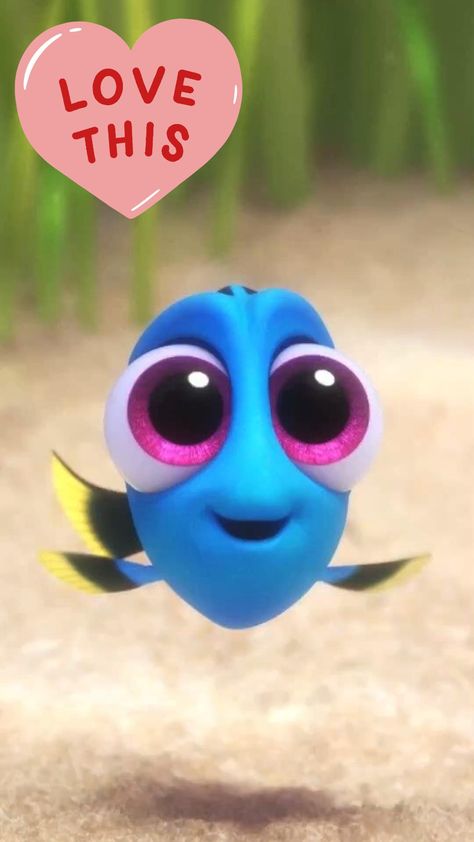 Disney Characters Nemo, Finding Dory Baby, Taustakuva Iphone Disney, Baby Dory, Cute Disney Characters, Desen Realist, Disney Characters Wallpaper, Výtvarné Reference, 디즈니 캐릭터