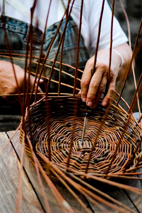 Woman weaving