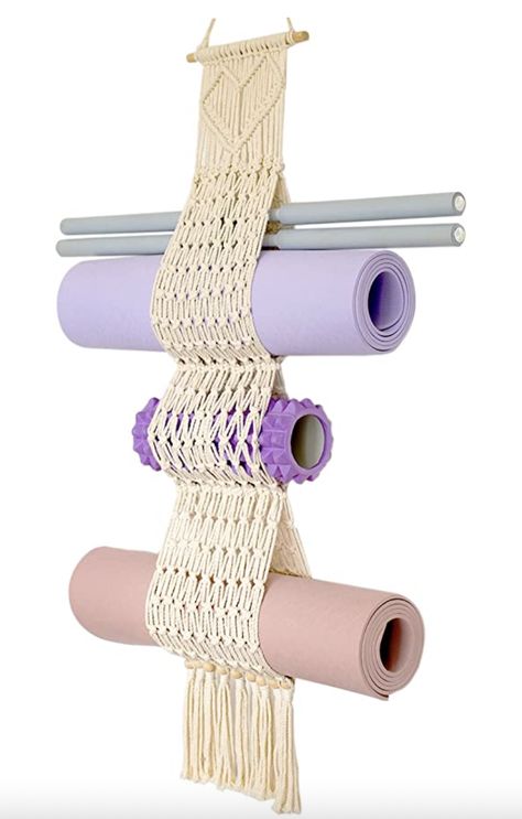 Mat Storage Organizer with 3 Sizes Diy Yoga Mat Holder, Boho Gym, Yoga Mat Rack, Yoga Storage, Wall Hanging Rack, Home Yoga Room, Yoga Mat Holder, Yoga Mat Storage, Diy Yoga