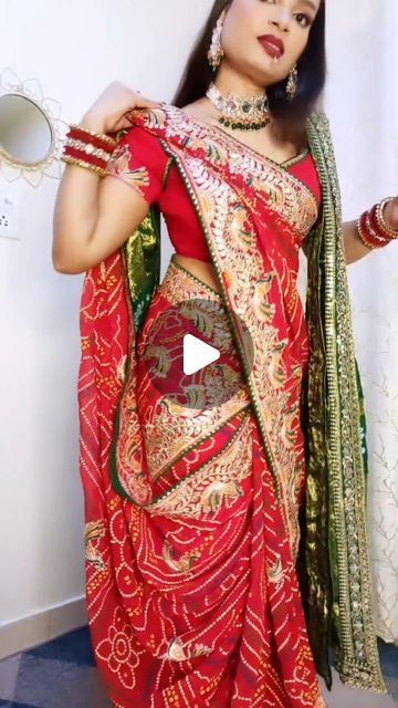 Latest Drape Saree Designs, Suits From Sarees Indian Fashion, Sari Look For Wedding, Latest Saree Draping Styles, Saree Wedding Guest Look, How To Wear Dupatta On Suit, Saree With Dupatta Draping, Different Saree Draping Styles Indian, Party Saree Look