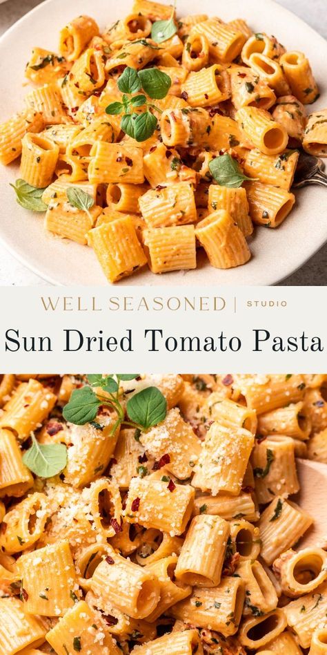 Creamy Sun Dried Tomato Pasta, Dried Tomato Pasta, Sautéed Chicken, Sun Dried Tomato Pasta, Sundried Tomato Pasta, Pasta With Spinach, Sun Dried Tomato Sauce, Tomato Pasta Recipe, Boiling Pasta