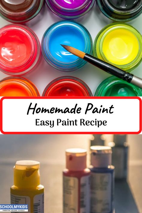 Diy Tempera Paint, Diy Washable Paint, Diy Paint Recipe, How To Make Washable Paint, How To Make Homemade Paint, How To Make Diy Paint, Natural Paint Making, How To Make Green Paint, How To Make Your Own Paint