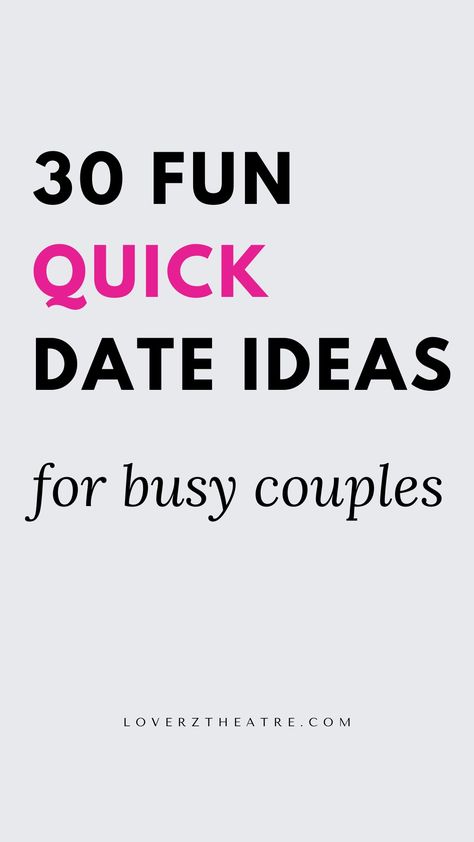 Are you a couple who is looking for simple ways to bond but don't have enough time? These quick date ideas will take only 20 minutes to plan, this is why these quick date night ideas are perfect for busy couples. Check out these 30 quick date ideas to reconnect and have fun with your partner. These small date ideas and mini-date activities will help you connect with each other deeply Simple Couple Date Ideas, Planning A Date For Boyfriend, Fun Simple Date Ideas, Non Food Date Ideas, Date Ideas To Reconnect, Date Ideas Anniversary, Date Night Ideas To Reconnect, Dating Activities For Couples, Weekend Ideas For Couples