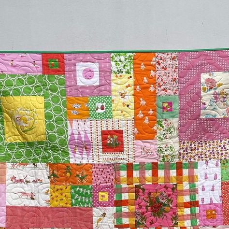 Heather Ross Quilt Ideas, Heather Ross Quilt, Heather Ross, Scrap Quilt, Quilt Block Patterns, Scrap Quilts, Beautiful Quilts, Bento Box, Quilt Ideas