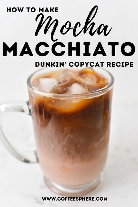 Mocha Macchiato Recipe, Iced Macchiato Recipe, Ninja Coffee Bar Recipes, Mocha Macchiato, Macchiato Recipe, Ninja Coffee Bar, Mocha Recipe, Ninja Coffee, Iced Mocha