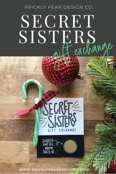 Secret Sisters Ideas For Church, Secret Sister Gift Ideas, Sister Gift Ideas, Girls Camp Crafts, Secret Sister Gifts, Secret Santa Gift Exchange, Secret Sister, Swap Gifts, Sister Day