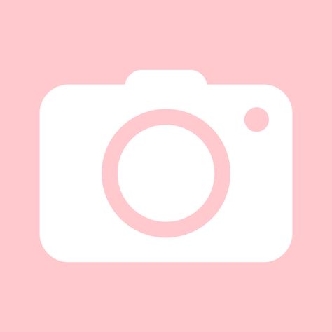 pink camera icon for phone Pink Icon Iphone Apps, Pink Themed App Icons, Pink Icons For Apps Iphone, Pink Phone Icons For Apps, All Apps Icon Pink, Pink Ios Icons Aesthetic, Phone App Icons Pink, I Phone Icons Aesthetic, App Covers Aesthetic Pink