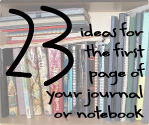 '23 Ideas for the First Page of Your Journal or Notebook...!' (via darktea.co.uk) Start A Journal Ideas, Start A Journal, Journals Diy, Journal Topics, Start Journaling, Journal Questions, Unique Planner, Writing Exercises, What To Write