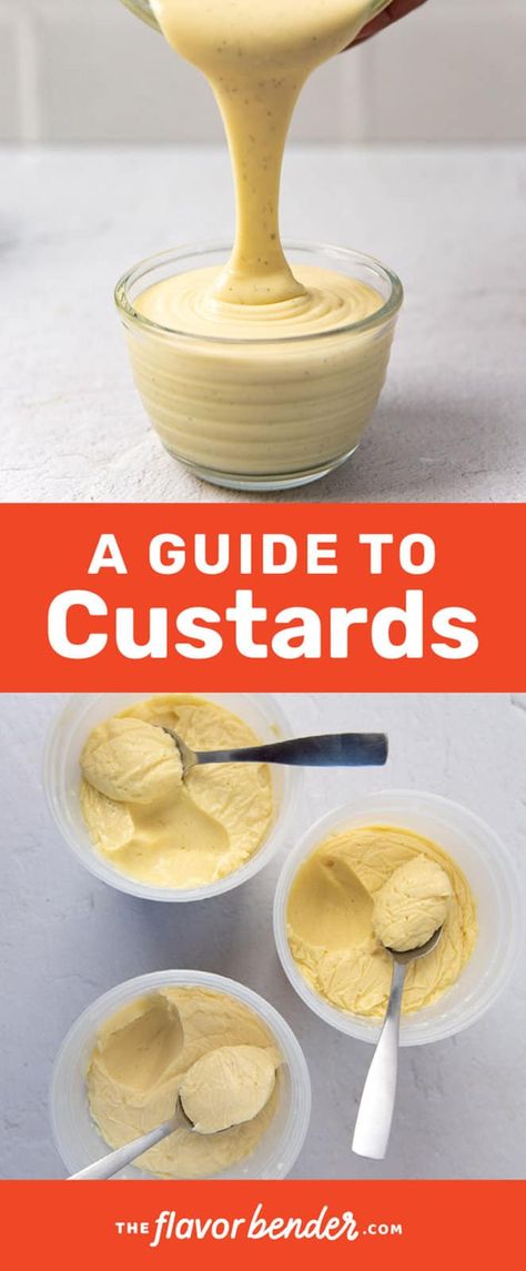 Different Types Of Custard, Homemade Custard Filling, Set Custard Recipe, Coconut Custard Filling, White Chocolate Custard, Basic Custard Recipe, Flavored Custard Recipe, How To Make Custard Easy, Best Custard Recipe