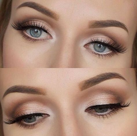 Soft Wedding Makeup, Amazing Wedding Makeup, Beautiful Wedding Makeup, Wedding Eyes, Mekap Mata, Wedding Guest Makeup, Everyday Eye Makeup, Metallic Makeup, Wedding Eye Makeup