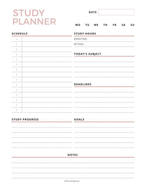 2023 Study Planner, Good Notes Templates Free Study Planner, Planner School Organization, Study Planners For Students, Study Templates Student, Study Schedule Planner, Student Daily Planner Aesthetic, Student Daily Planner Printable Free Templates, Study Templates Aesthetic