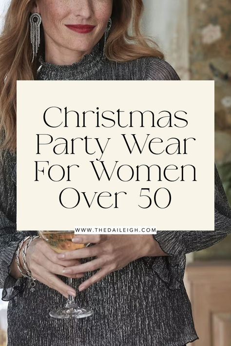 Christmas party wear ideas for women over 50 Christmas Party Dress For Women Over 40, Ladies Christmas Outfits, What To Wear To A Christmas Party Casual, Over 50 Party Outfits, Christmas Outfit For Women Over 50, Holiday Dresses Christmas Parties, Christmas Outfits For Women Parties, Christmas Outfit Ideas For Women Over 50, Women’s Holiday Outfits