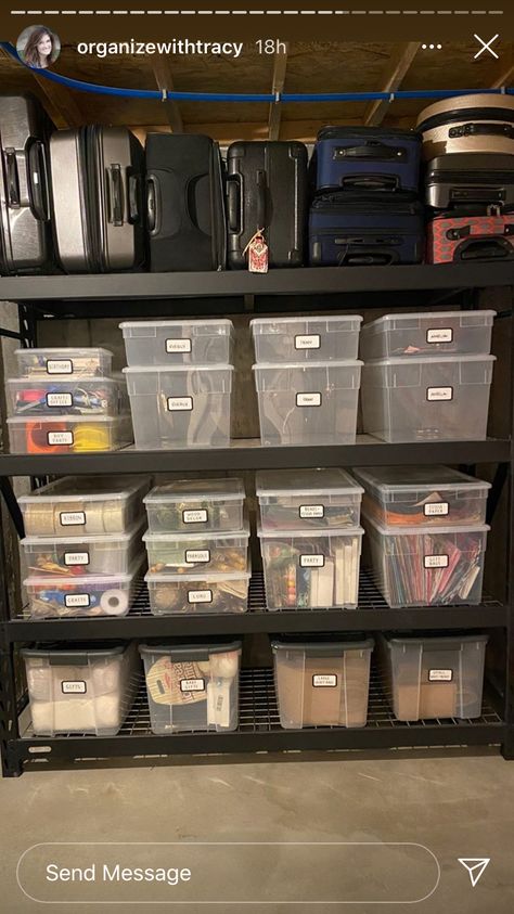 Storeroom Organization Storage Ideas, Racking System Shelves, Storeroom Organisation, Basement Organization Ideas Unfinished, Basement Storage Ideas Unfinished, Storeroom Ideas Storage, Backstock Organization, Organizing Garage Ideas, Shelves Organization Ideas