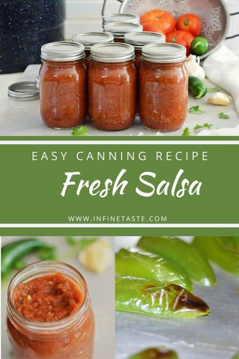 Easy Canning Salsa Recipes, Jarred Salsa Recipe, Canning Salsa Recipes, Tomato Corer, Canned Salsa Recipe, How To Can Salsa, Homemade Canned Salsa, Salsa Recipe For Canning, Garden Canning