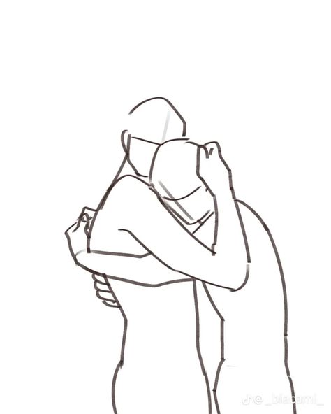 Hug Drawing Reference, Hug Drawing, Hug Pose, Inspo Drawing, Hugging Drawing, Yummy Cocktails, Drawing Body Poses, Body Accessories, Body Reference Drawing