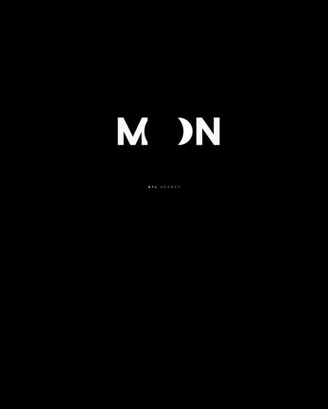 Moon Typography, Logo Lune, 블로그 디자인, Tipografi 3d, Agency Logo, Typographic Logo Design, Logo Samples, Moon Logo, Moon Graphic