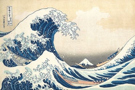 The Great Wave Off Kanagawa by Hokusai No Wave, Monte Fuji, Most Famous Paintings, Francisco Goya, The Great Wave, The Great, Katsushika Hokusai, Great Wave Off Kanagawa, Van Gogh Museum