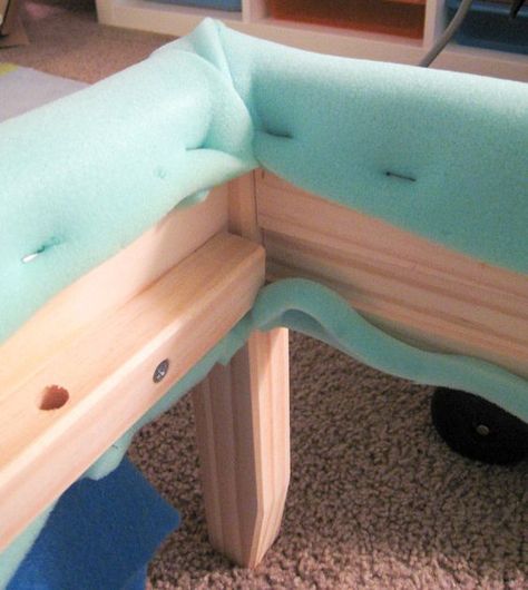 Ikea Fjellse, Bed Frame Hack, Diy Upholstered Bed, Ikea Bed Frames, Korean Bedroom, How To Upholster, Beautiful Bed Designs, Simple Bed Frame, Mini Couch