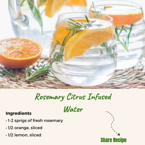 🍊🌿 **Rosemary Citrus Infused Water** 🌿🍊 🍊 **Ingredients:** - 1-2 sprigs of fresh rosemary - 1/2 orange, sliced - 1/2 lemon, sliced - 1/2 lime, sliced - 1/2 grapefruit, sliced - Ice cubes - Water 📜 **Directions:** 1. In a large pitcher, add the sprigs of fresh rosemary. 2. Add the sliced orange, lemon, lime, and grapefruit. 3. Fill the pitcher with ice cubes. 4. Fill the pitcher with water. 5. Stir gently to combine. 6. Refrigerate for at least 1 hour to allow the flavors to infuse. 7. Ser... Sliced Orange, Fresh Rosemary, Infused Water, Ice Cubes, Lemon Lime, Ice Cube, Grapefruit, Rosemary, Lemon