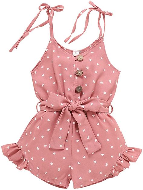 Summer Jumpsuit Casual, Toddler Girls Clothes, Toddler Girl Clothes, Baby Summer, Halter Romper, Kid Clothes, Cotton Clothes, Jumpsuit Outfit