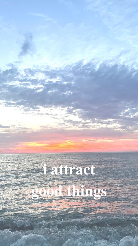 Attract Good Things Wallpaper, 2024 Affirmation Wallpaper, Wallpaper Backgrounds Affirmations, Attraction Wallpaper, Self Love Asthetics Wallpaper, Love Affirmations Wallpaper, Love Attraction Wallpaper, Self Love Background Aesthetic, Wallpaper To Attract Love