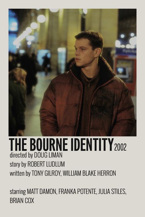 the bourne identity minimalistic movie poster aesthetic room collage Bourne Identity Poster, Jason Bourne Movie Poster, Jason Bourne Poster, Matt Damon Bourne Identity, Bourne Identity Aesthetic, Jason Bourne Aesthetic, Aesthetic Room Collage, Identity Movie, Jason Bourne Movie