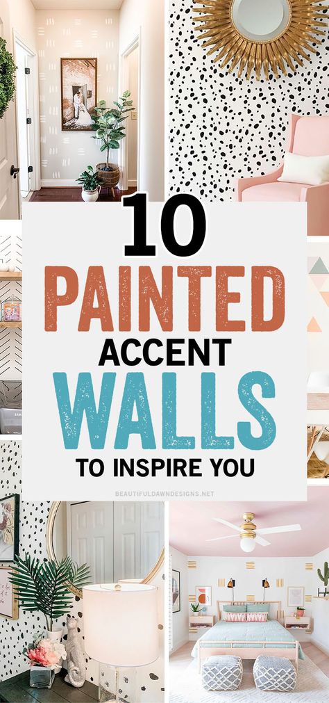 These DIY wall painting ideas are so inspiring. You're going to love these simple DIY painted accent wall ideas for your next room makeover. 3 Tone Wall Paint Ideas, Feature Wall Ideas With Paint, Dining Wall Painting Ideas, Painting Ideas For Office Walls, Office Room Wall Painting Ideas, Simple Wall Pattern, Easy Painted Accent Wall Ideas, Accent Wall Designs Paint Easy, How To Paint Accent Wall