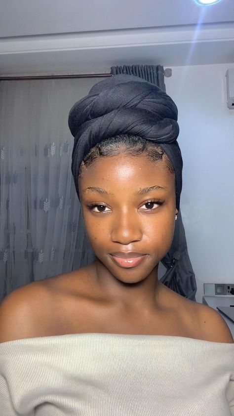 Another headwrap tutorial for a bad hair dayWhere my head wrap girlies at🥲 Hair Turban Tutorial, Headwraps For Natural Hair, Hair Scarf Tutorial, Head Scarf Tutorial, Headwrap Hairstyles, African Hair Wrap, Headwrap Tutorial, Protective Hairstyles For Natural Hair, Head Wrap Styles