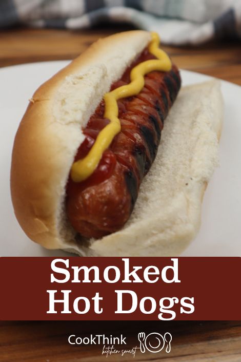 Smoked Hot Dogs - CookThink Grilled Hot Dog Recipes, Smoked Hotdogs, Smoked Hot Dogs, Baked Hot Dog Burnt Ends, Hot Dog Burnt Ends In Oven, Smoked Hot Dogs Pellet Grill, Beef Hotdog Burnt Ends, Hot Dogs Cooked In Beer, Smoker Grill Recipes