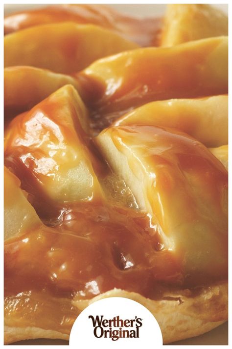 Caramel Apple Tart: a delicious treat for caramel lovers. Werthers Caramel Apples, Werthers Original Recipe, Werthers Caramel, Simple Apple Tart, Caramel Apple Tart, Homemade Ingredients, Apple Tarts, Apple Tart Recipe, Work Recipes