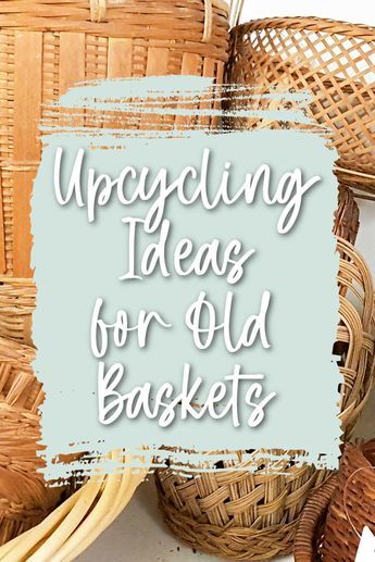 The thrift store is a never-ending source of amazing baskets...but sometimes, they just need a refresh. Or an amazing new purpose and lease on life! These upcycling ideas will give you all the inspiration you need to make over an interesting basket you thrifted so that it will look fabulous in your home! Old Laundry Baskets Ideas, Mini Baskets Diy, Baskets For Decorating, Painting Baskets Ideas, Upcycle Baskets Ideas, Decorating With Thrift Store Finds, Egg Basket Decor Ideas, Decorative Baskets Ideas, Upscaling Ideas