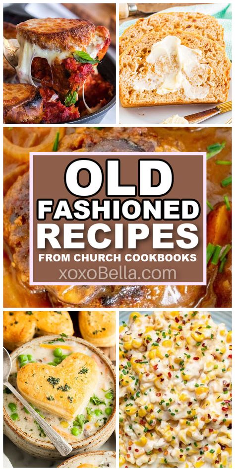 Church cookbook recipes Church Cookbook Recipes, Vintage Holiday Recipes, Creamy Dessert Recipes, Salisbury Steak Recipes, Winter Comfort Food, Homemade Pastries, Beef Casserole Recipes, Food Carving, Cookery Books