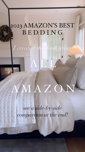 Christina Serrano on Instagram: "✨Comment SHOP for links, or head to link in bio!!! (Go to “Shop My Reels”)✨ That comparison of name brand bedding vs. Amazon at the end though!!🔥 BEST OF AMAZON 2023 shows affordable luxury with good bedding pieces we loved this year!🙌🏽 Direct link: https://amzlink.to/az0b5mzwPQuxy amazon must haves Amazon bedding Bedroom ideas Cozy beds" Amazon Bedding Must Haves, King Size Bedding Amazon, Amazon Influencers Bedroom, Amazon King Bedding, Best Sheets On Amazon, Best Amazon Bedding, Amazon Bedding Ideas, Big Pillows For Bed, Best Duvet Insert On Amazon