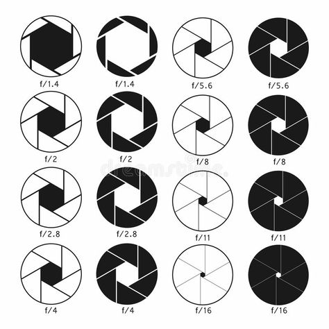 Camera shutter aperture icons set. Monochrome diagrams collection royalty free illustration Camera Aperture, Fast Shutter Speed, Slow Shutter Speed, Camera Shutter, Slow Shutter, Mirrorless Camera, Winter Photography, Dslr Camera, Shutter Speed