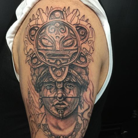 Started this Taino warrior piece on Ronny today, 3 hours in, another sitting to go #tainotattoo #tainowarriortattoo #puertoricanindian Taino Face Tattoos, Taino Warrior Tattoo, Puerto Rican Tattoo Ideas, Taino Warrior, Puerto Rican Tattoo, Warrior Pictures, Dahlia Flower Tattoos, Wolf Tattoo Forearm, Taino Tattoos