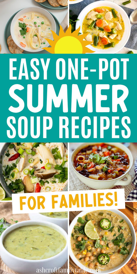 Healthy one-pot summer soup recipes. End Of Summer Soup, Easy Summer Soup Recipes, Summer Soups Ideas, Summer Stew Recipes, Summer Soups And Stews, Summer Soup Recipes Healthy, Soups For Summer, Summer Stew, Ground Beef And Sausage